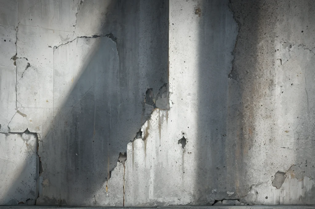 Texture of a grungy white concrete wall as a background or wallpaper
