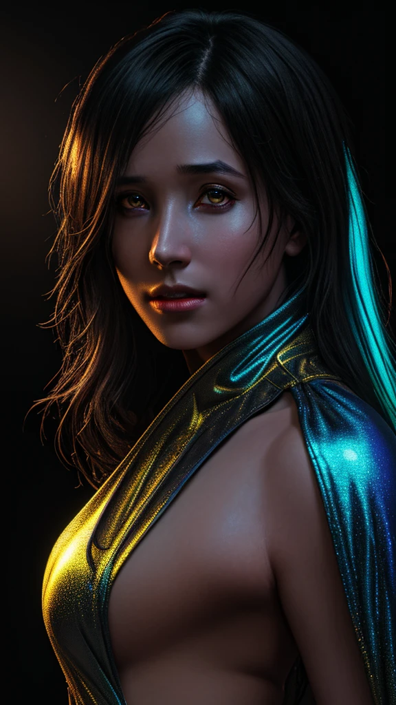 Woman covered in Blue Water Splash of paint, full body portrait, black background 8k resolution concept art portrait by Greg Rutkowski, Artgerm, WLOP, Alphonse Mucha dynamic lighting hyperdetailed intricately detailed Splash art trending on Artstation triadic colors Unreal Engine 5 volumetric lighting portrait, color portrait, Linkedin profile picture, professional portrait photography by Martin Schoeller, by Mark Mann, by Steve McCurry, bokeh, studio lighting, canon lens, shot on dslr, 64 megapixels, sharp focus 8k resolution holographic astral cosmic illustration mixed media by Pablo Amaringo synthwave neon retro cyberpunk 2099 blade runner 2049 neon 8k intricate details, HDR, beautifully shot, hyperrealistic, sharp focus, 64 megapixels, perfect composition, high contrast, cinematic, atmospheric, moody Epic cinematic brilliant stunning intricate meticulously detailed dramatic atmospheric maximalist digital matte painting a masterpiece, 8k resolution, dark fantasy concept art, by Greg Rutkowski, dynamic lighting, hyperdetailed, intricately detailed, Splash screen art, trending on Artstation, deep color, Unreal Engine, volumetric lighting, Alphonse Mucha, Jordan Grimmer, purple and yellow complementary colours