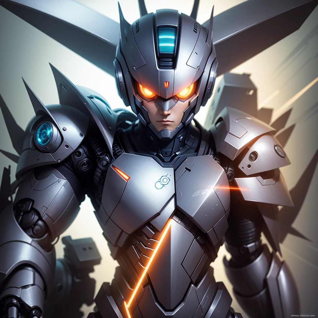 Anime style robot man character