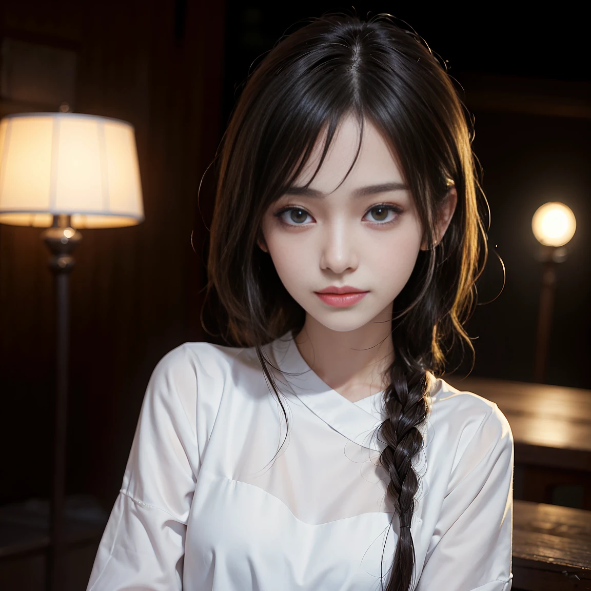 Beautiful 19 year old, intelligent and sophisticated Japanese girl. Hair in a bob, smile that exudes kindness and young power, one piece summer 2023. Medium-light, high speed shutter combined with modern photographic narrative action, ample lighting, clear focus, high quality, artistic, unique, award-winning photo, taken with Canon EOS 5D Mark IV DSLR camera, aperture f/8, ISO 200, shutter speed 1/250,