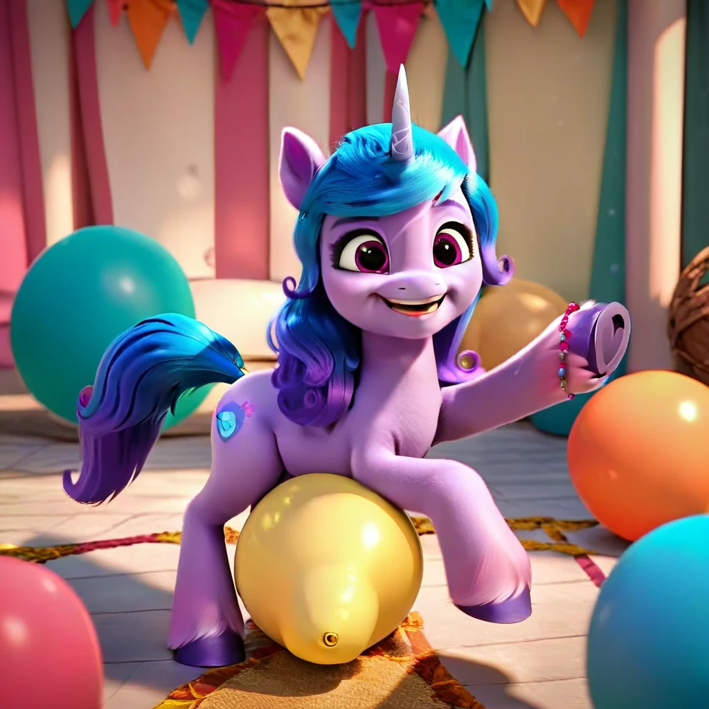 score_9, score_8_up, score_7_up, score_6_up, score_5_up, score_4_up,
female, Izzy Moonbow, solo, looner, nonpop, balloon nonpop, detailed background, party, selfie, fanservice, plot, balloon fetish, balloon support, 3d, hd, 4k, solo,
safe, rating safe,
spread legs, plot, blowing up balloons, balloon blowing, wide hips, arched back, overinflated balloon, tight balloon, necked balloon, translucent balloon, white star print on balloon, balloon inflation, bouncing, squeaking, noisy, loud,
My Little Pony: Make Your Mark, My Little Pony: A New Generation, cinematic, dynamic angle, depth of field, bloom, subsurface scattering