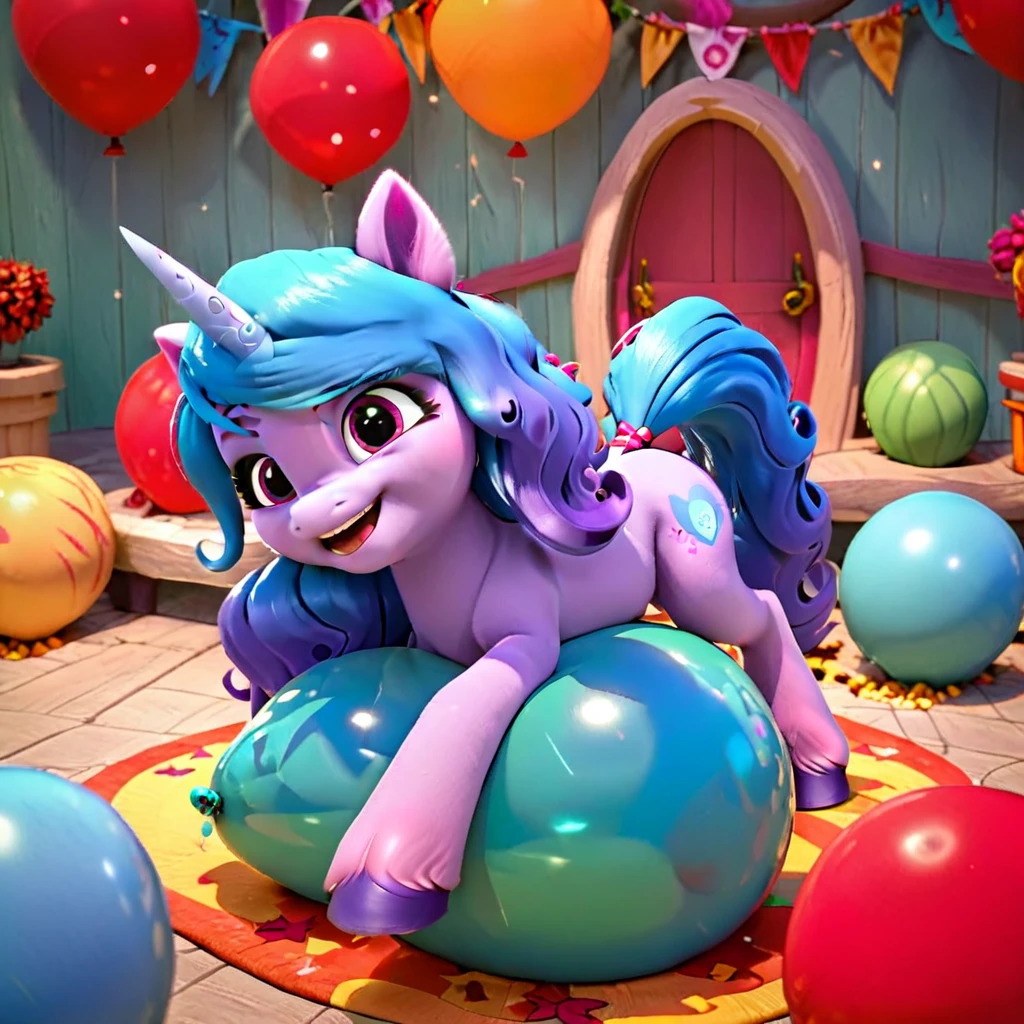 score_9, score_8_up, score_7_up, score_6_up, score_5_up, score_4_up,
female, Izzy Moonbow, solo, looner, nonpop, balloon nonpop, detailed background, party, selfie, fanservice, plot, balloon fetish, balloon support, 3d, hd, 4k, solo,
safe, rating safe,
spread legs, plot, blowing up balloons, balloon blowing, wide hips, arched back, overinflated balloon, tight balloon, necked balloon, translucent balloon, white star print on balloon, balloon inflation, bouncing, squeaking, noisy, loud,
My Little Pony: Make Your Mark, My Little Pony: A New Generation, cinematic, dynamic angle, depth of field, bloom, subsurface scattering
