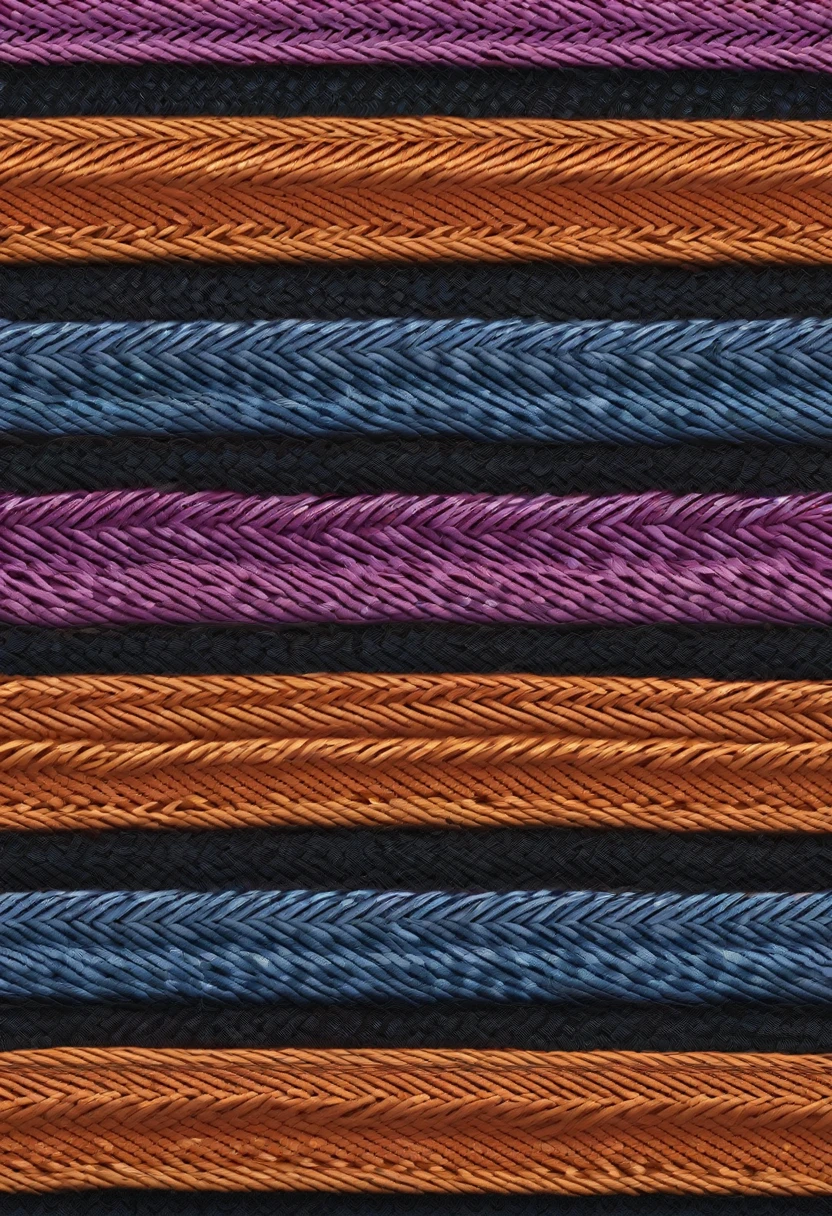 thread becoming belt interwoven jacquard nylon with cotton webbing, render, 8k