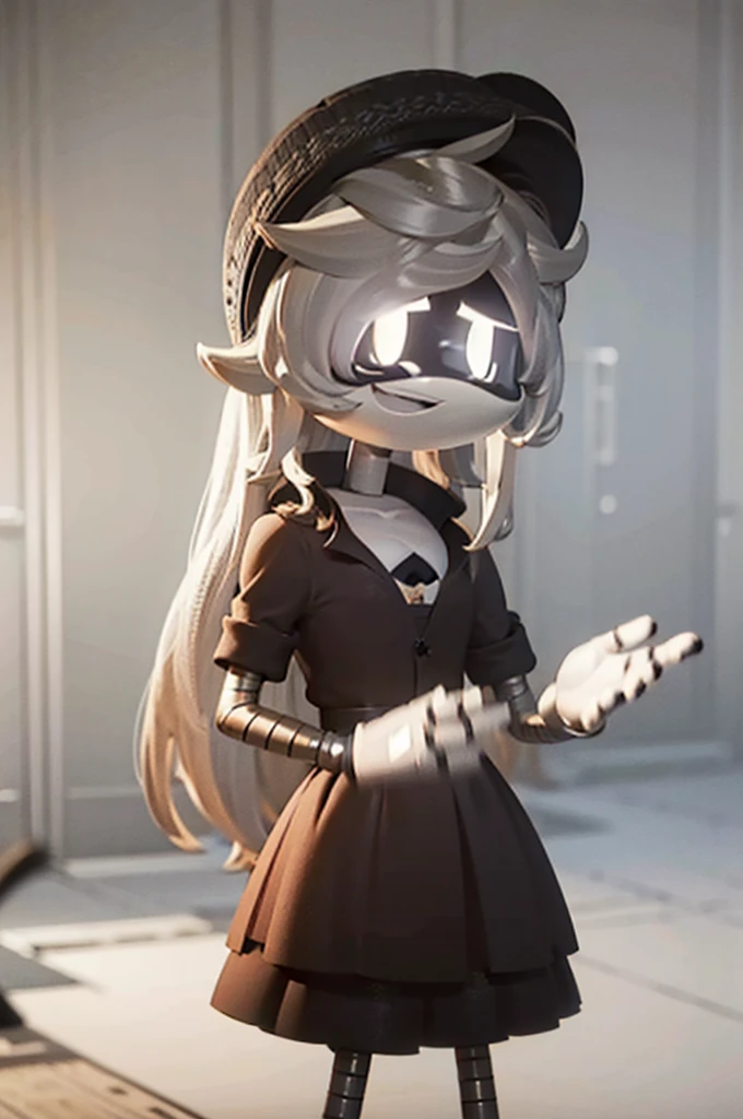 utilizar, high resolution, work of art, black tee, black choker, necklase, bonnet, 2d anime style, [[[[grinning wickedly]]]], digitl art, anime moe art style, sorriso nefasto, high qualiy, Simple snowy background (mais high qualiy, incredible details:1.25), (standing alone:1.3), 