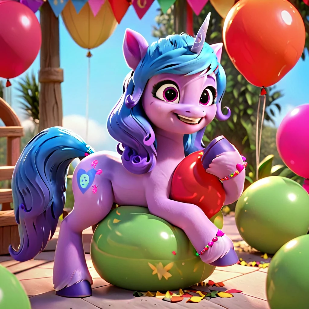 score_9, score_8_up, score_7_up, score_6_up, score_5_up, score_4_up,
female, Izzy Moonbow, solo, looner, nonpop, balloon nonpop, detailed background, party, selfie, fanservice, plot, balloon fetish, balloon support, 3d, hd, 4k, solo,
safe, rating safe,
spread legs, plot, blowing up balloons, balloon blowing, wide hips, arched back, overinflated balloon, tight balloon, necked balloon, translucent balloon, white star print on balloon, balloon inflation, bouncing, squeaking, noisy, loud,
My Little Pony: Make Your Mark, My Little Pony: A New Generation, cinematic, dynamic angle, depth of field, bloom, subsurface scattering