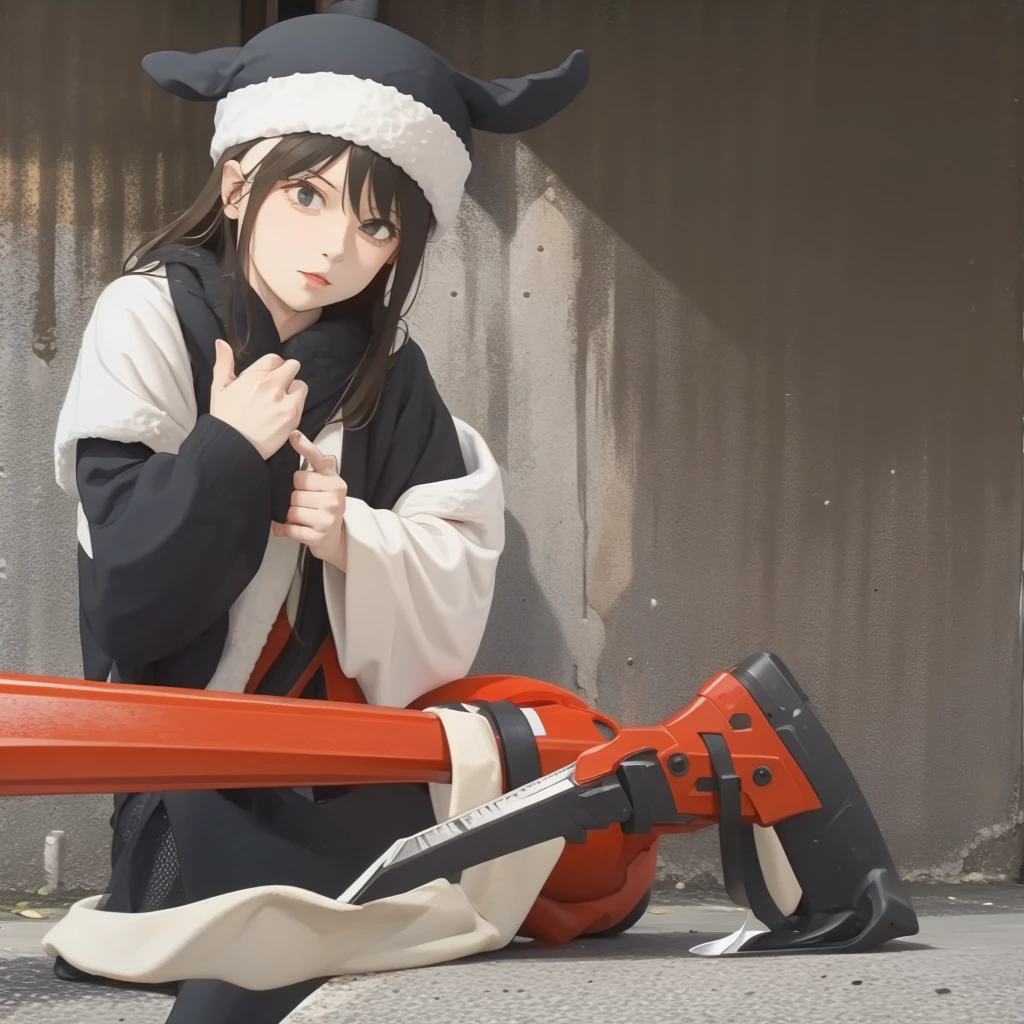 chainsaw denji Man wearing a ushanka from the soviet union
