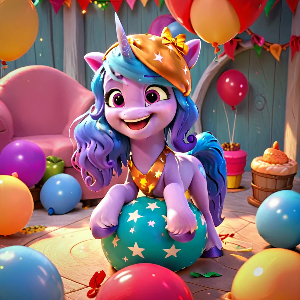 score_9, score_8_up, score_7_up, score_6_up, score_5_up, score_4_up, 
female, Izzy Moonbow, solo, looner, nonpop, balloon nonpop, detailed background, party, selfie, fanservice, plot, balloon fetish, balloon support, 3d, hd, 4k, solo,
safe, rating safe,
spread legs, plot, blowing up balloons, balloon blowing, wide hips, arched back, overinflated balloon, tight balloon, necked balloon, translucent balloon, white star print on balloon, balloon inflation, bouncing, squeaking, noisy, loud,
My Little Pony: Make Your Mark, My Little Pony: A New Generation, cinematic, dynamic angle, depth of field, bloom, subsurface scattering