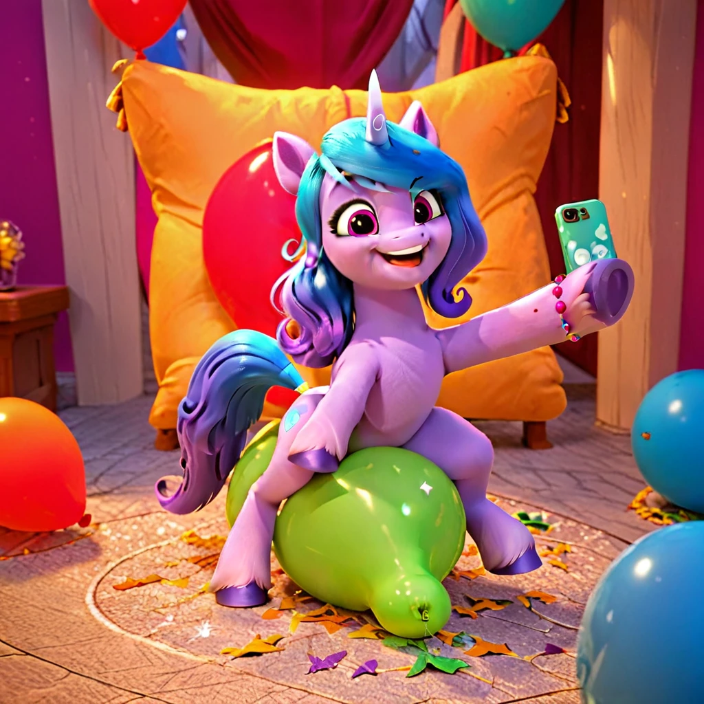 score_9, score_8_up, score_7_up, score_6_up, score_5_up, score_4_up,
female, Izzy Moonbow, solo, looner, nonpop, balloon nonpop, detailed background, party, selfie, fanservice, plot, balloon fetish, balloon support, 3d, hd, 4k, solo,
safe, rating safe,
spread legs, plot, blowing up balloons, balloon blowing, wide hips, arched back, overinflated balloon, tight balloon, necked balloon, translucent balloon, white star print on balloon, balloon inflation, bouncing, squeaking, noisy, loud,
My Little Pony: Make Your Mark, My Little Pony: A New Generation, cinematic, dynamic angle, depth of field, bloom, subsurface scattering