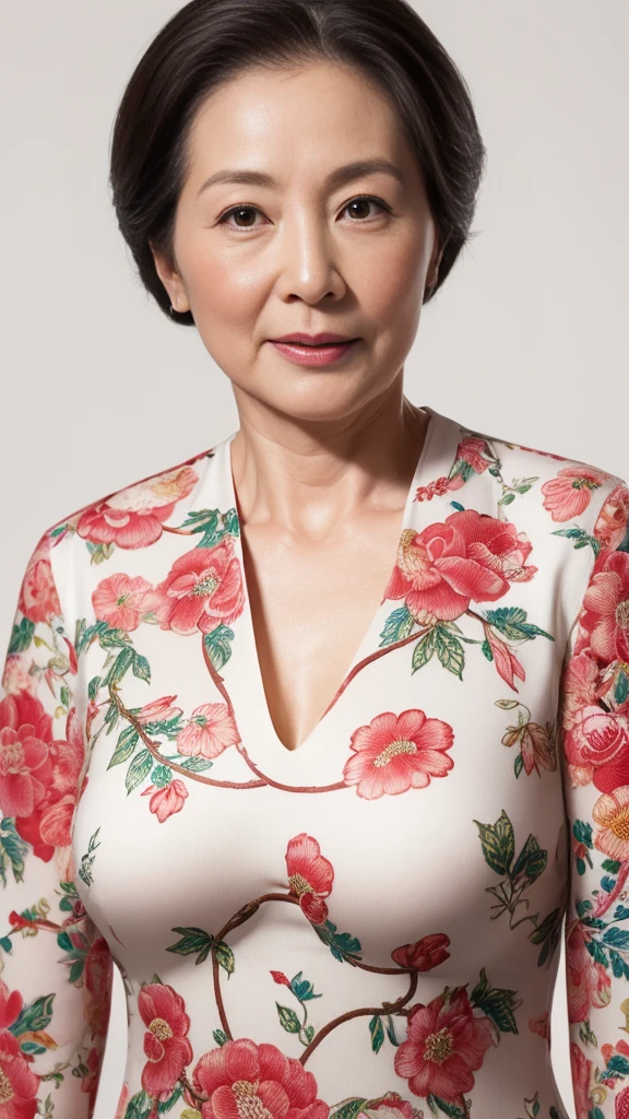 Remove Background, gravure, Looking Ahead, Chinoiserie, From the chest up, masterpiece, Highest quality, Super detailed, Realistic, Highly detailed skin, Perfect Anatomy, (chinese mature woman), (alone), 100 years old, Large Breasts, Mature female politician, Glamour, Sexy, Chromo White Skin, View your viewers