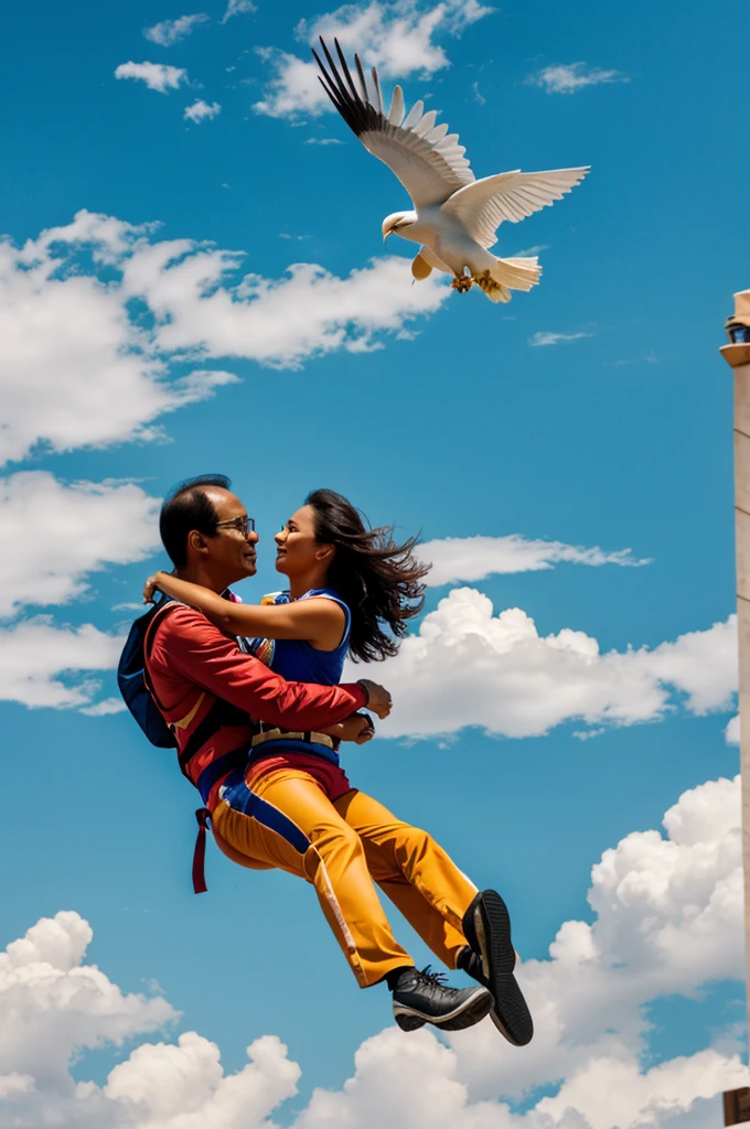 Aquino besando a soaring