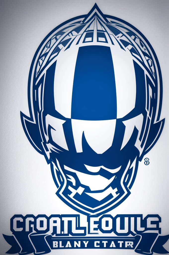 Create a football club logo with a transparent background 