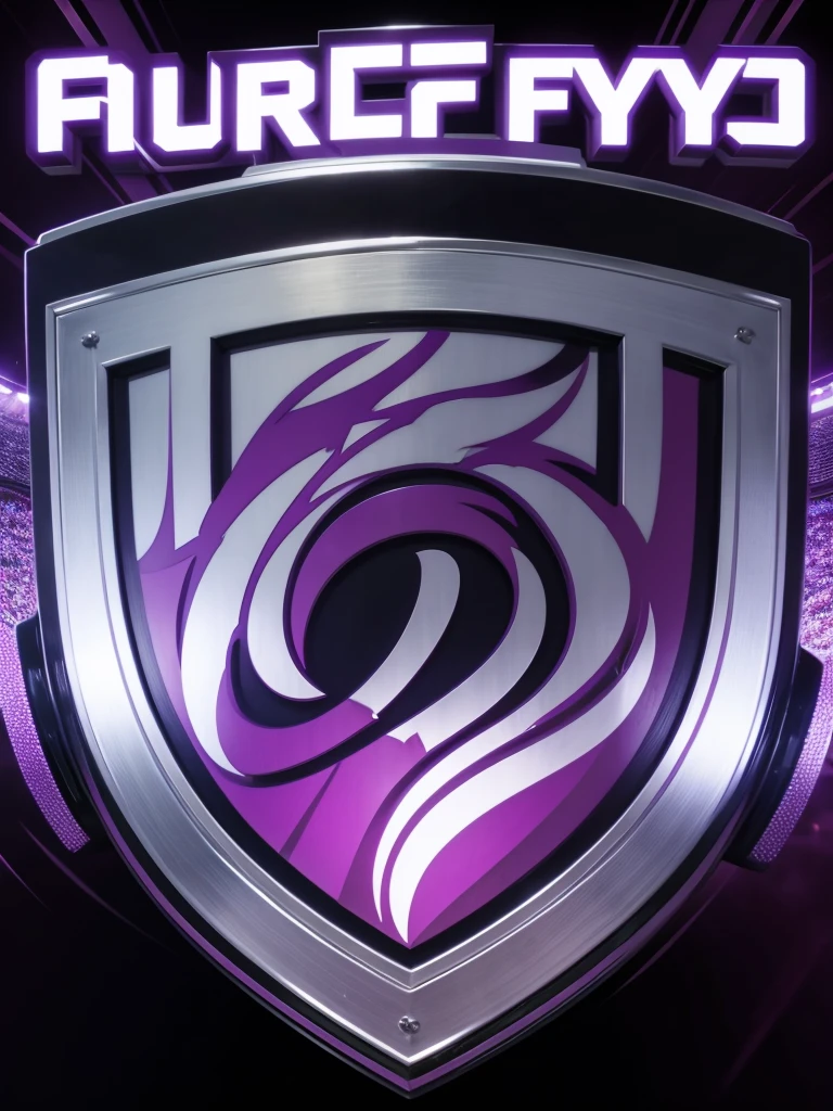 Purple football shield with the name being fury fc 
