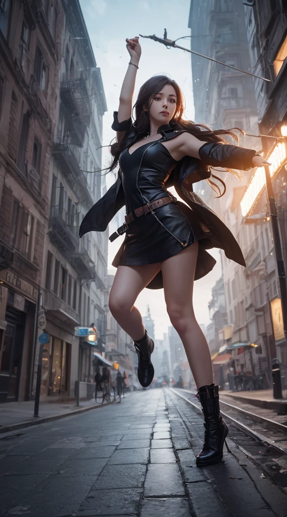Tabletop, Highest quality, figure, Super detailed, In detail, High resolution, 8k wallpaper, Perfect dynamic composition, Beautiful attention to detail, Trendy women's winter fashion,Hair Bun,Small breasts Natural color Lips, Sexy pose,smile,Harajuku、20-year-old girl、cute、Looking at the camera、Super Real、(((Reality:1.5)))