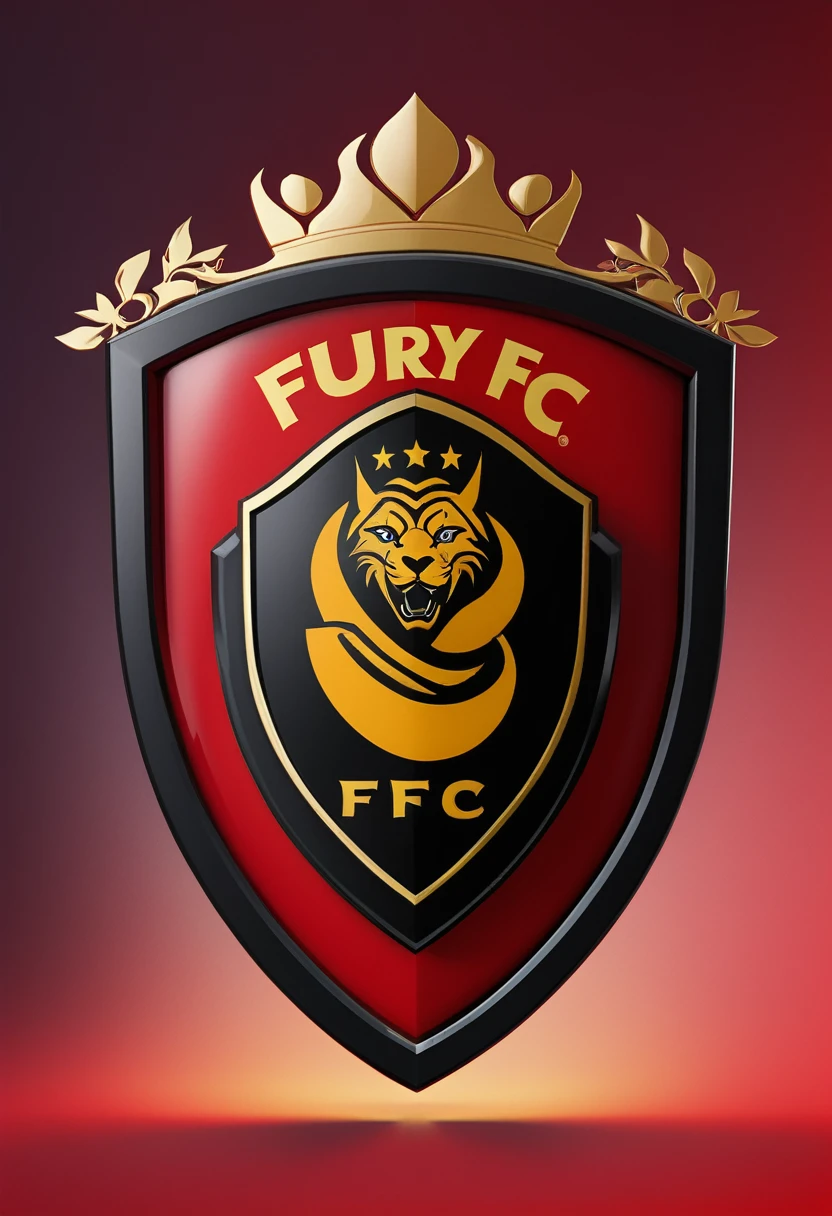Football shield with the name Fury FC