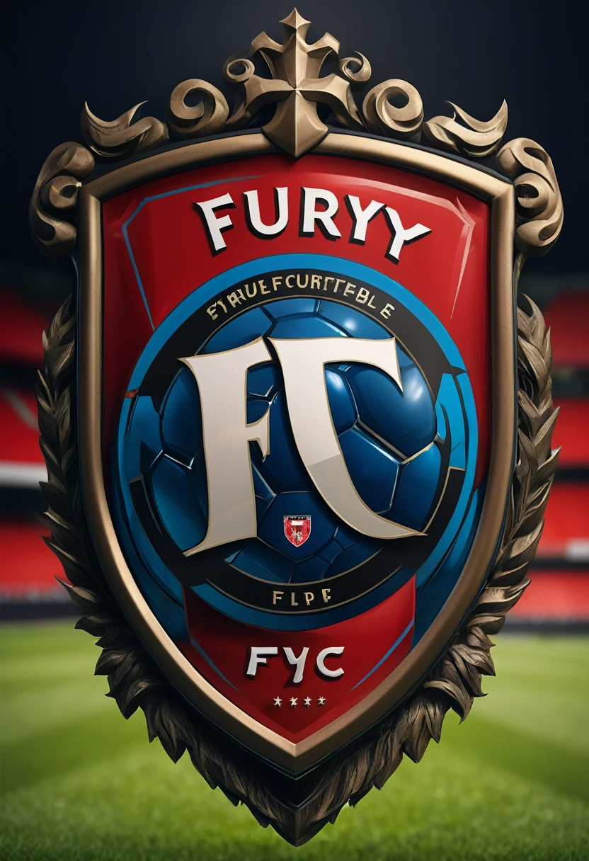Football shield with the name Fury FC
