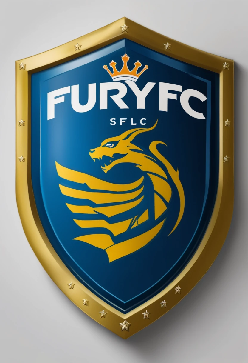 Football shield with the name being fury fc