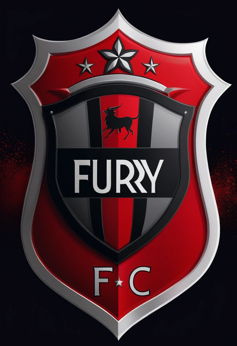Football shield with the name being fury fc