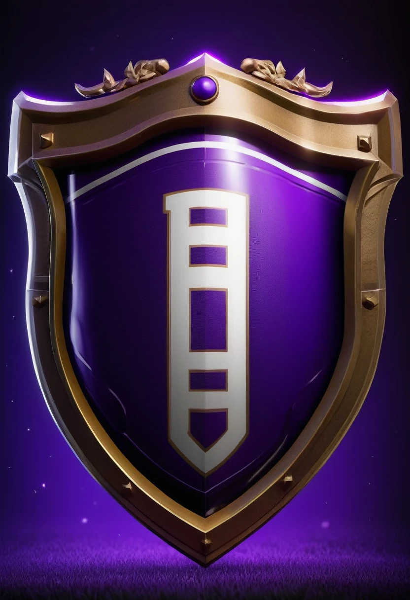 Purple football shield