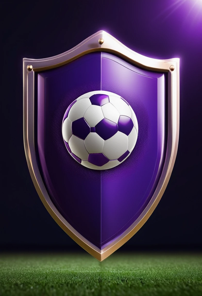 Purple football shield