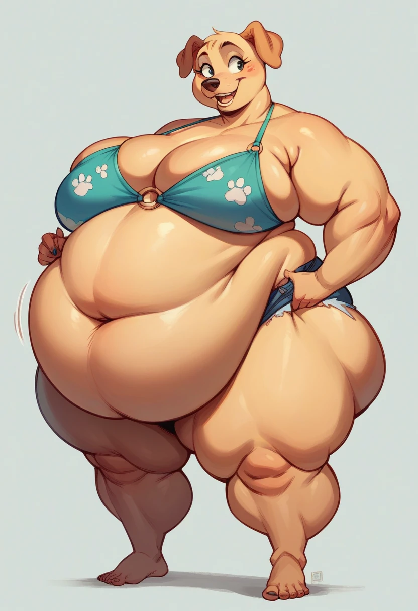 Super sized fatfat huge huge belly Fat ssbbw obese horny globen retriever pixar animated bikini 