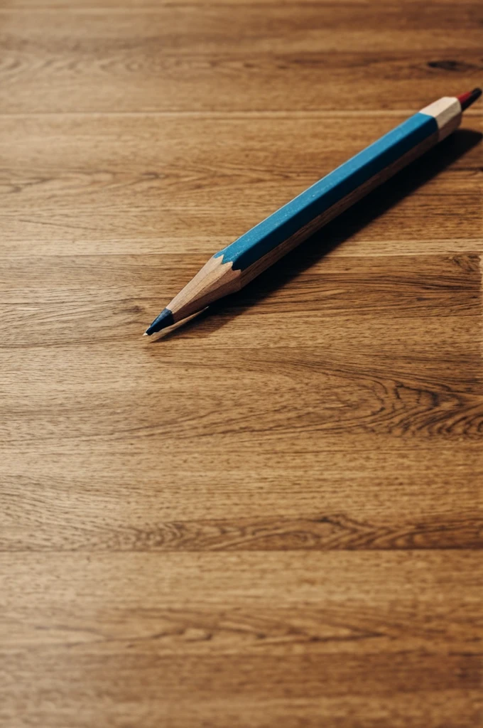 A pencil crying on the floor