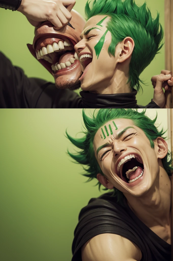 Zoro laughing