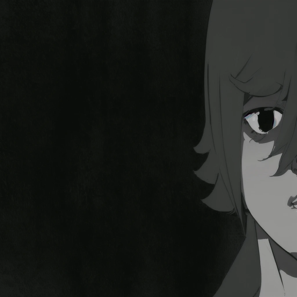 cheered up, a boy with black hair with a gloomy look looks at the camera, complete Darkness bottom, plain bottom, bottom ( Dark _ smoked ), very Dark bottom, dark back, bottom Dark, bottom(solid), Darkness bottom, black flat bottom, Backround oscuro, bottom image, black bottom), solid bottom, black ambient bottom, empty bottom, from neck up, only the dear goes up