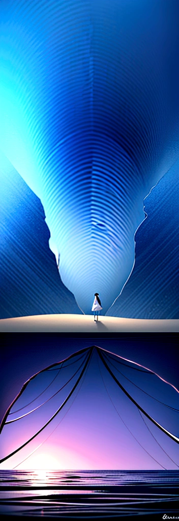 masterpiece, high resolution, Beautiful scenery, High Detail, 1 girl, Mid-ground character, beach, Abbreviations, Studio Lighting, Depth of Field. The girl stands on the beach with her colorful umbrella, smiling and looking at audience. She was wearing a beautiful white dress, Her hair flutters in the wind. Peaceful and tranquil scenery. Slightly cloudy, Floating Clouds, clear, Rolling dark clouds. The sun shines on the sea. The waves gently lapping against the shore, Creates a peaceful, soothing sound.