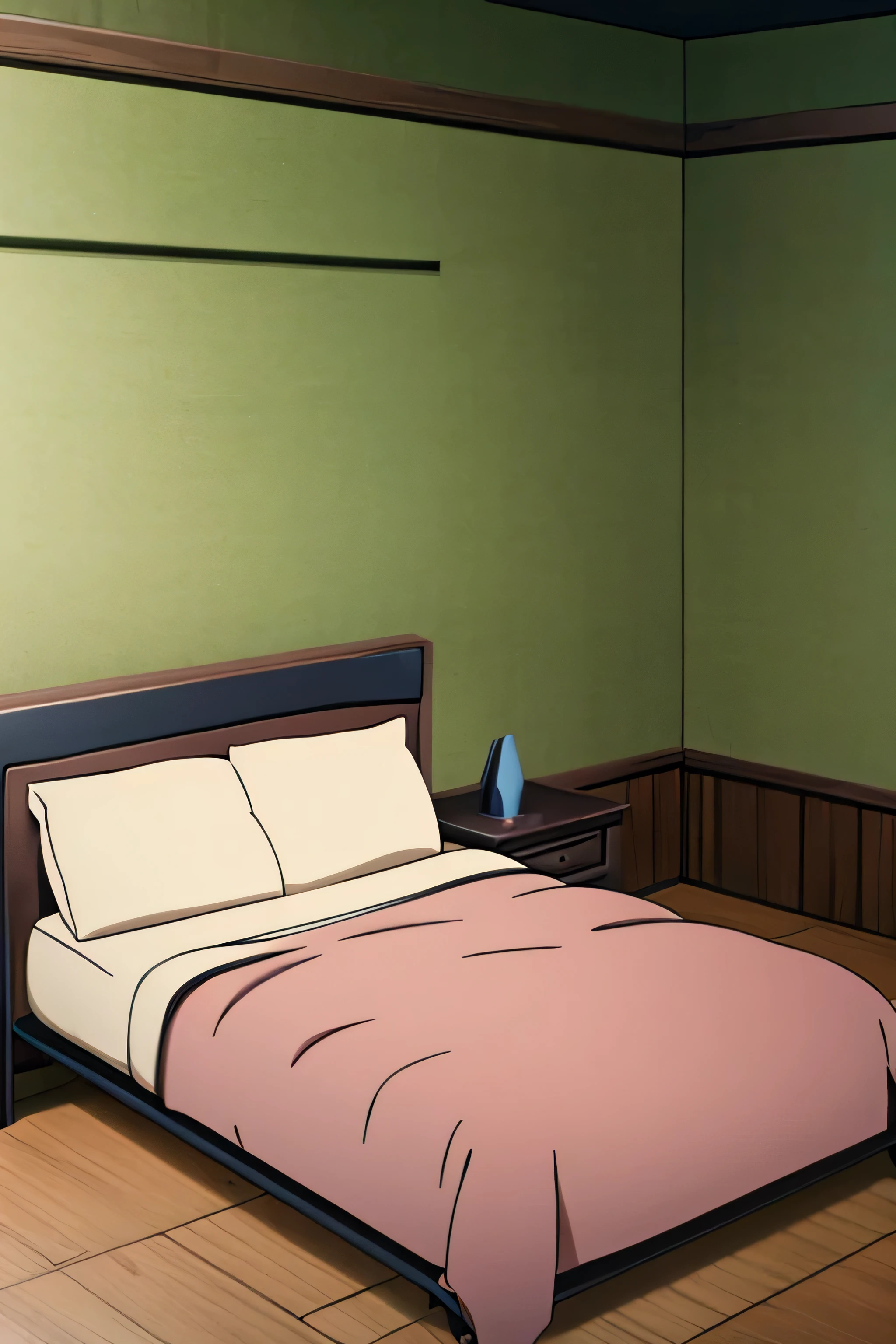 A bedroom background, anime style, Naruto Shippuden style