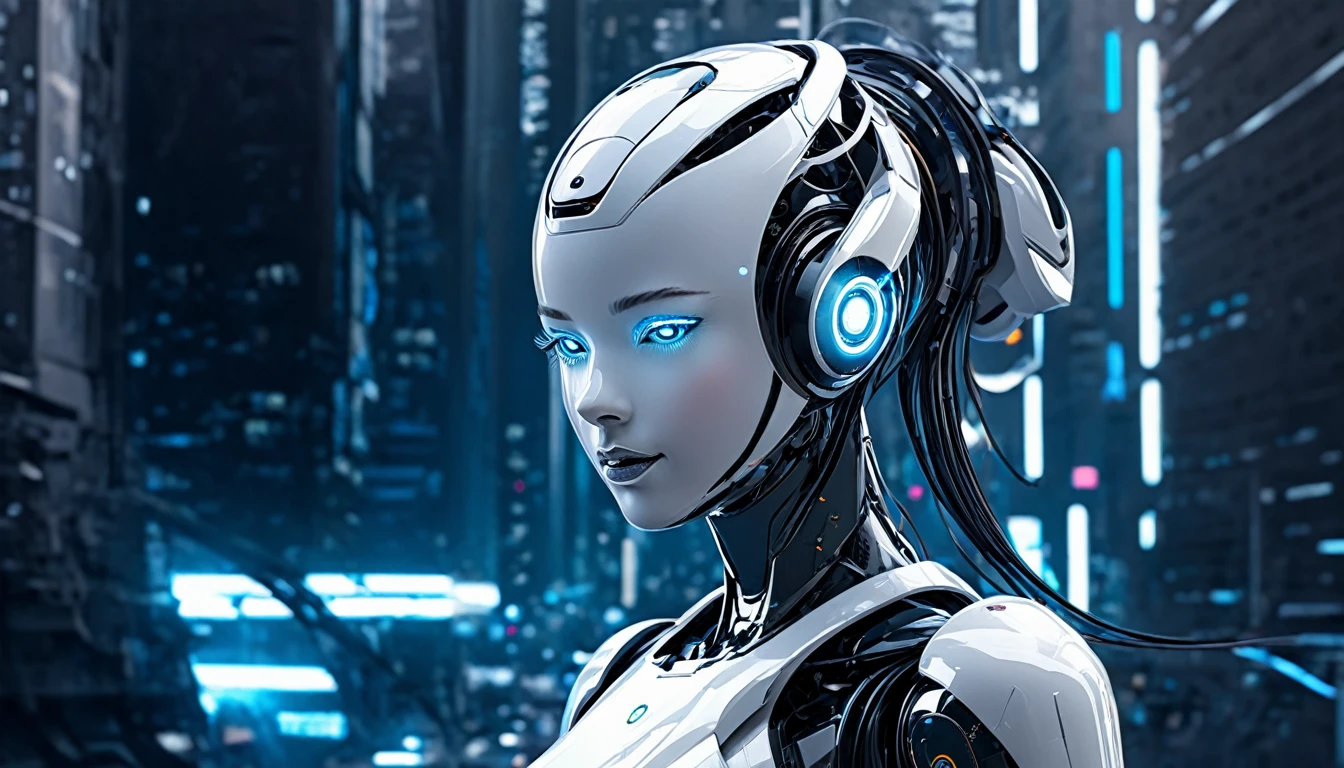 ai robot girl futuristic