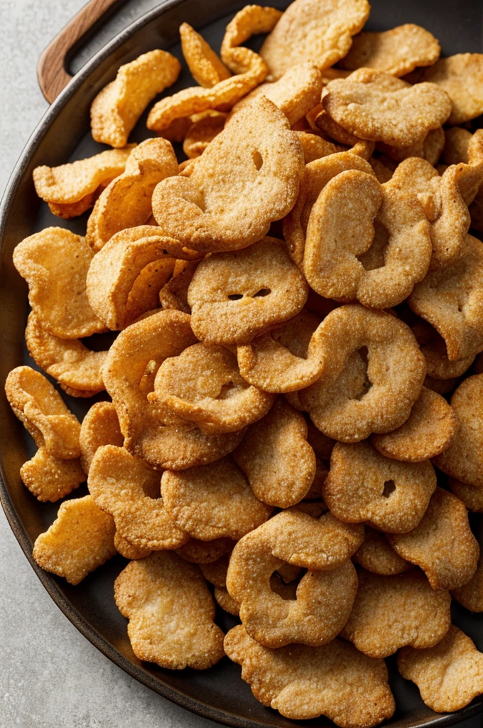 A prepared pork rind