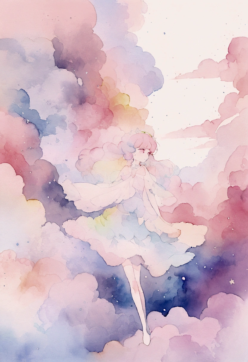 perfectly structured, (watercolor), digital illustration, anime style, the mysterious princess of darkness, highly detailed, volumetric lighting, kawaii pastel colors, dynamic composition, sharp and crisp image, (delicate, sublime:1.2), beautiful beyond words,