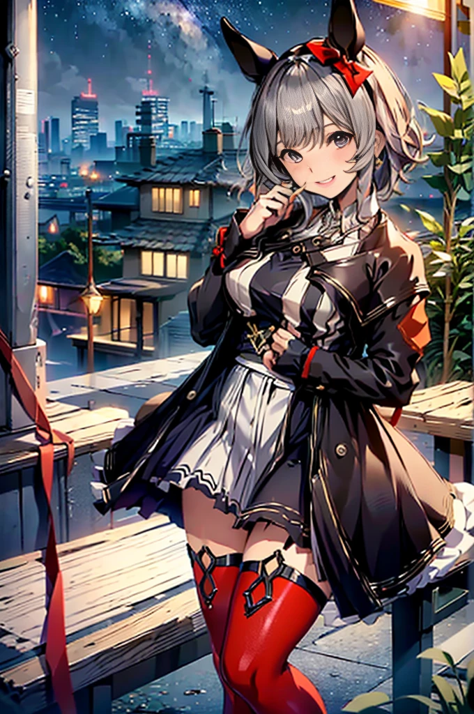 masutepiece, Best Quality,Illustration, Wallpaper, Ultra Detail, absurderes, 1girl in, Solo,(Slouched:1.3)、at the sunset、crouching down、(From above:1.3)、(a closeup:1.4)、small curvy li、((You can see the chest))、Bust Up Perspective、Loose baggy big shirt、(beautiful nipple slips:0.9)、outside of house、the wind、shinny skin、blurry backround