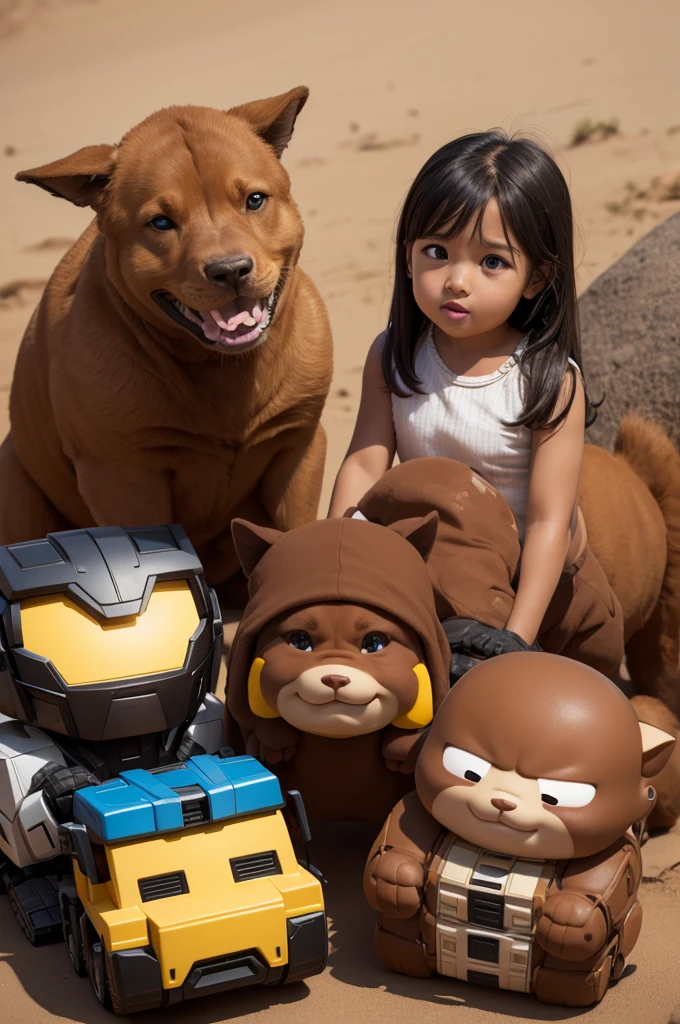 Transformers alto, small mouth, fat and brown saying hohio