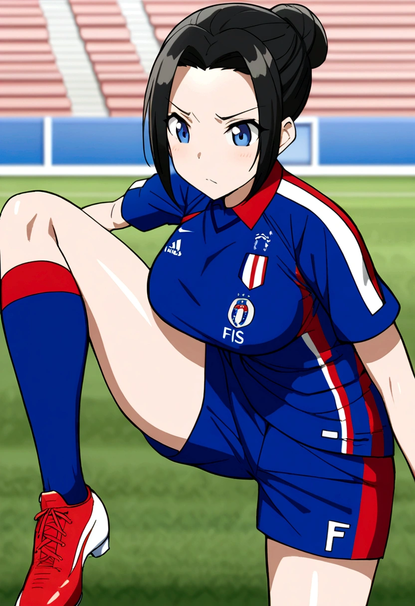 (best qualityer, work of art),sexually, erotic, 18+, NSFW, 1 girl, 1 , dressed in the Atlético de Madrid shirt , molhadinha