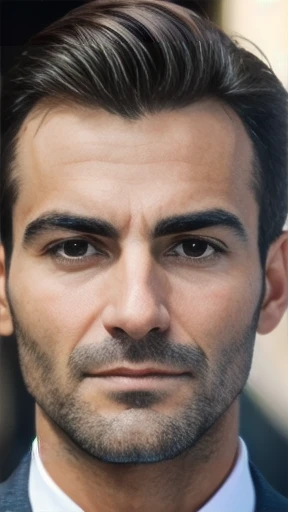 Italian man focus on face