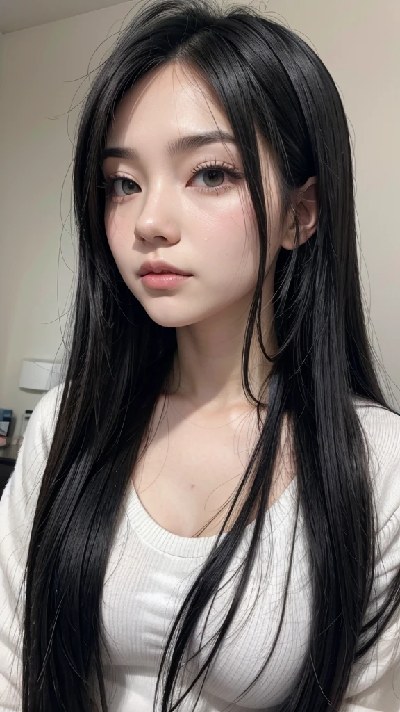 White and black hair anime