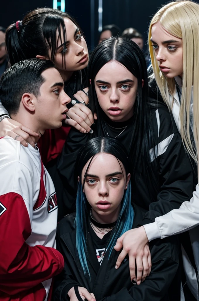 Billie Eilish having sex with 3 people