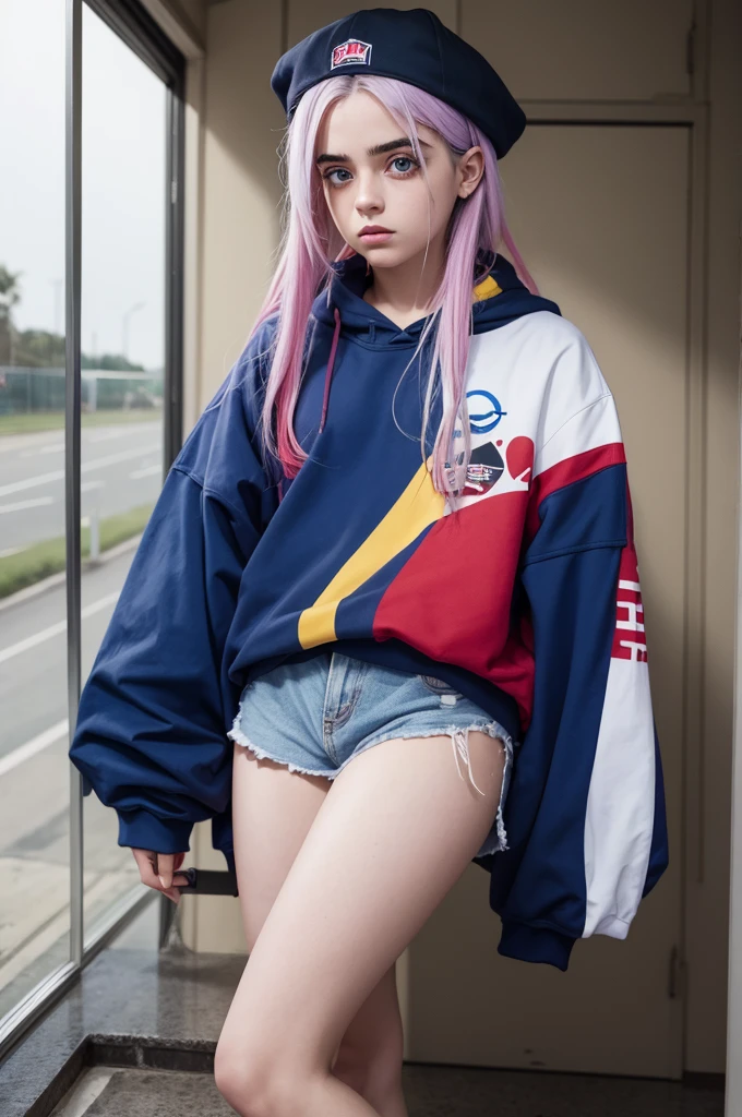 Billie elish de roupa curta