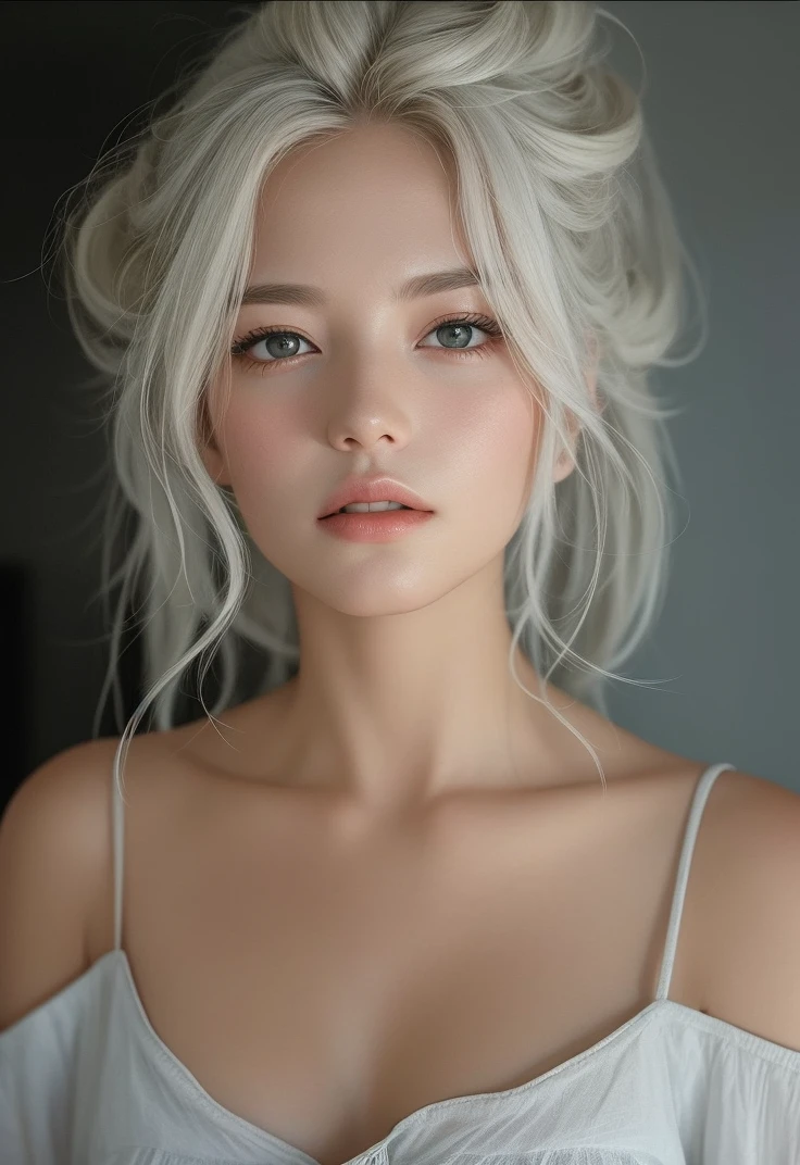 Beautiful big breasts, (bokeh), indoors, detailed luxury living room, gentle and charming beautiful goddess, Korean(kpop-idol), solo, smooth skin, necklace, beautiful face, pink hair, double eyelids, smart, good hands, good feet, Natural, (from below angle), (glossy skin:1.05), ((low angle)), Perfect figure, (64k, UHD, RAW photo, best quality, masterpiece:1.4), (realistic, photo-realistic:1.37), ultra high res, photon mapping, radiosity, physically-based rendering, professional soft lighting