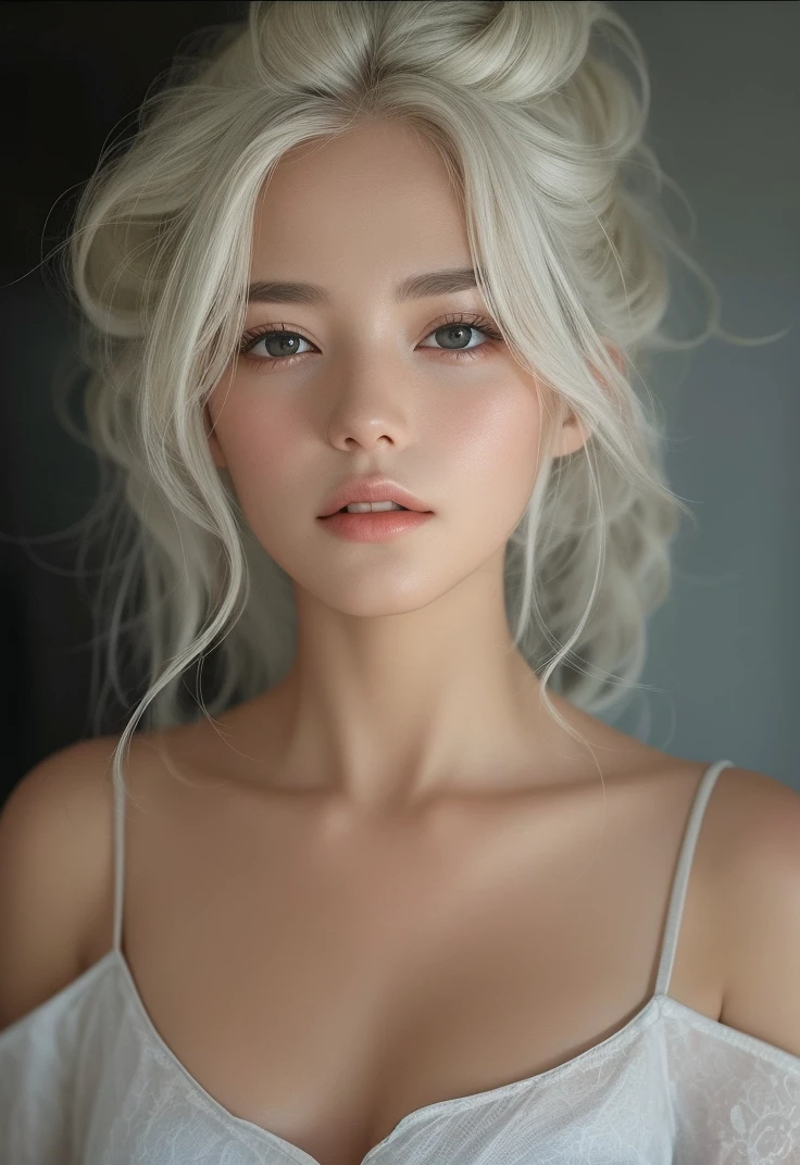 Beautiful big breasts, (bokeh), indoors, detailed luxury living room, gentle and charming beautiful goddess, Korean(kpop-idol), solo, smooth skin, necklace, beautiful face, pink hair, double eyelids, smart, good hands, good feet, Natural, (from below angle), (glossy skin:1.05), ((low angle)), Perfect figure, (64k, UHD, RAW photo, best quality, masterpiece:1.4), (realistic, photo-realistic:1.37), ultra high res, photon mapping, radiosity, physically-based rendering, professional soft lighting