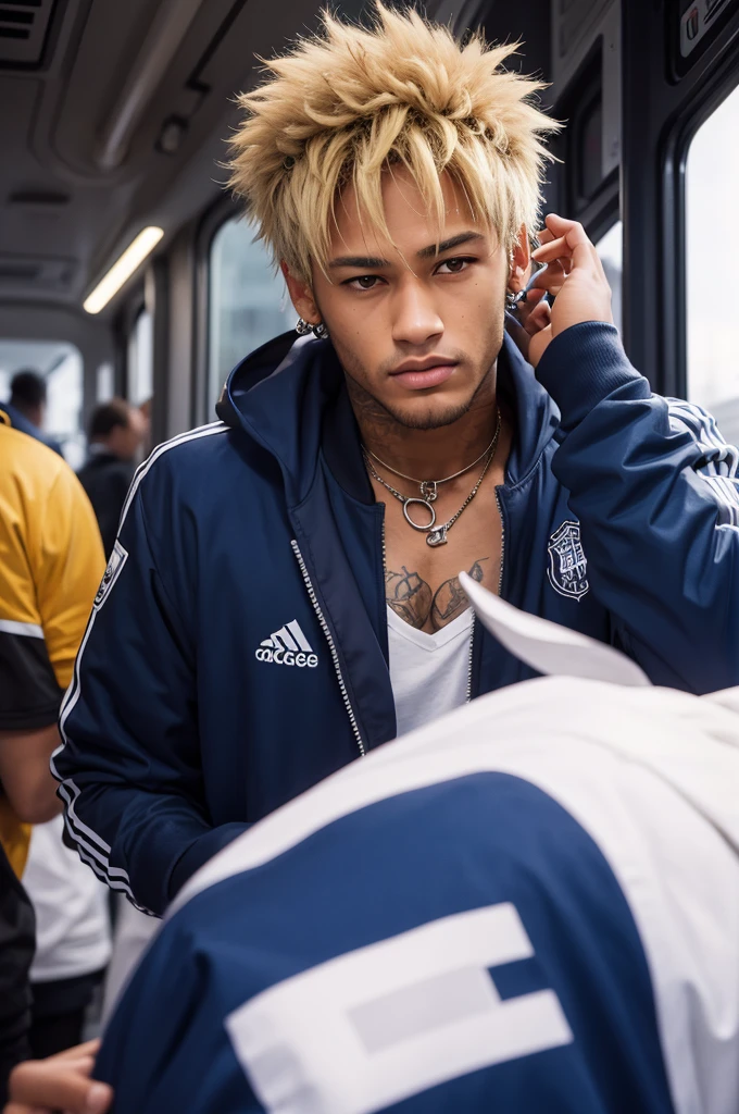 Neymar with his hairy palm