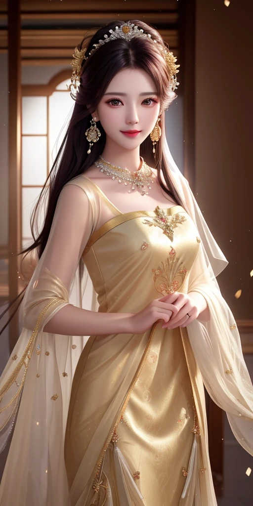 best quality, masterpiece, highres, ung man, transparent silk china dress, beautiful face, hair ornament, looking at viewer, smile, closed mouth,lips, dress,hair ornament, necklace, jewelry, long hair, earrings, Beautiful face,upon_body, tyndall effect,photorealistic, dark studio, rim lighting, two tone lighting,(high detailed skin:1.2), 8k uhd, dslr, soft lighting, high quality, volumetric lighting, candid, Photograph, high resolution, 4k, 8k, Bokeh, hot male