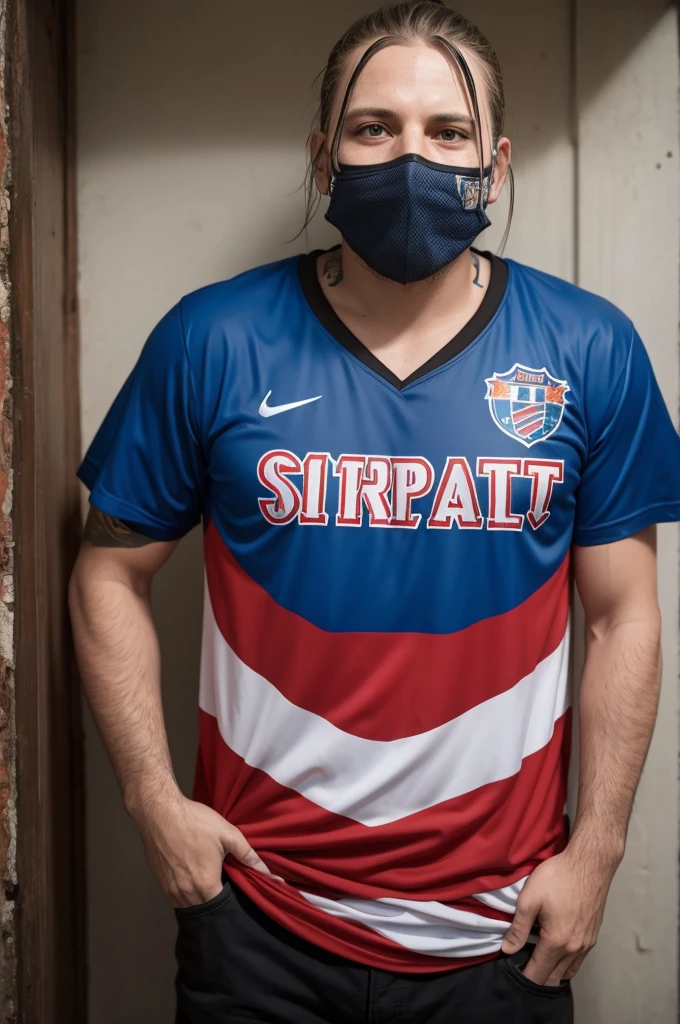 The slipknot with the Bahia football team shirt 