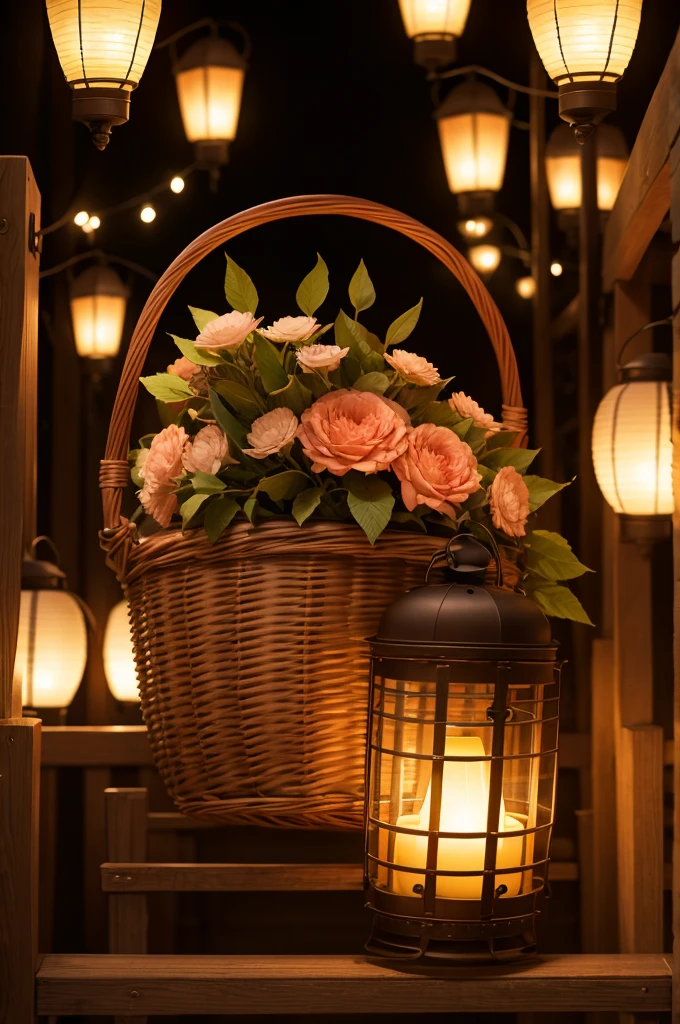 Basket full of lantern