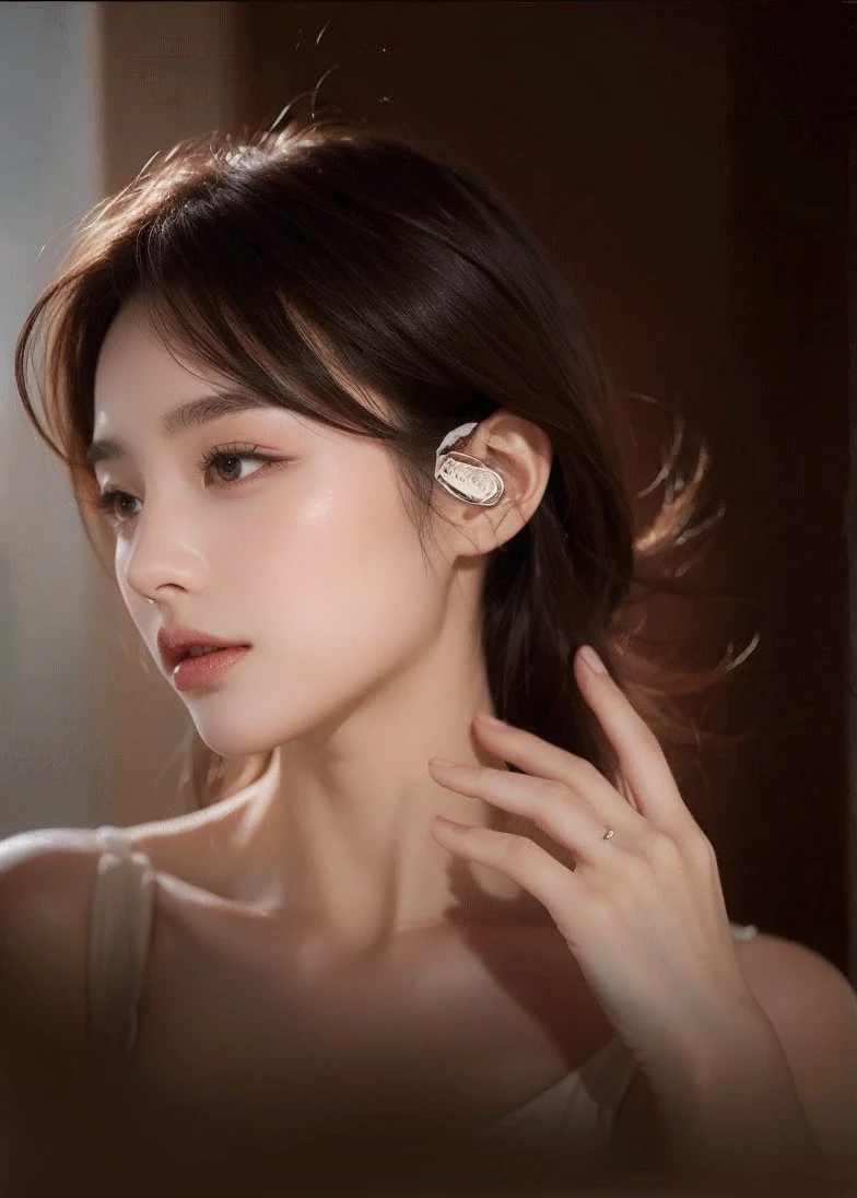 ((best quality, 8K, masterpiece :1.3)), whole body, sharp focus: 1.2, perfect body beautiful: 1.4, slim abs: 1.2, ((dark brown hair, : 1.2)), Tank Top Dress: 1.1, (street: 1.1), Highly detailed facial and skin textures, delicate eyes, double eyelids