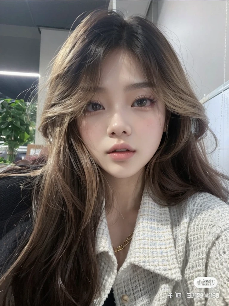 A close up of a girl with good skin, high quality, korean, ulzzang, Korean girl, blackpink, ulzzang girl, blackpink lisa, blackpink jennie