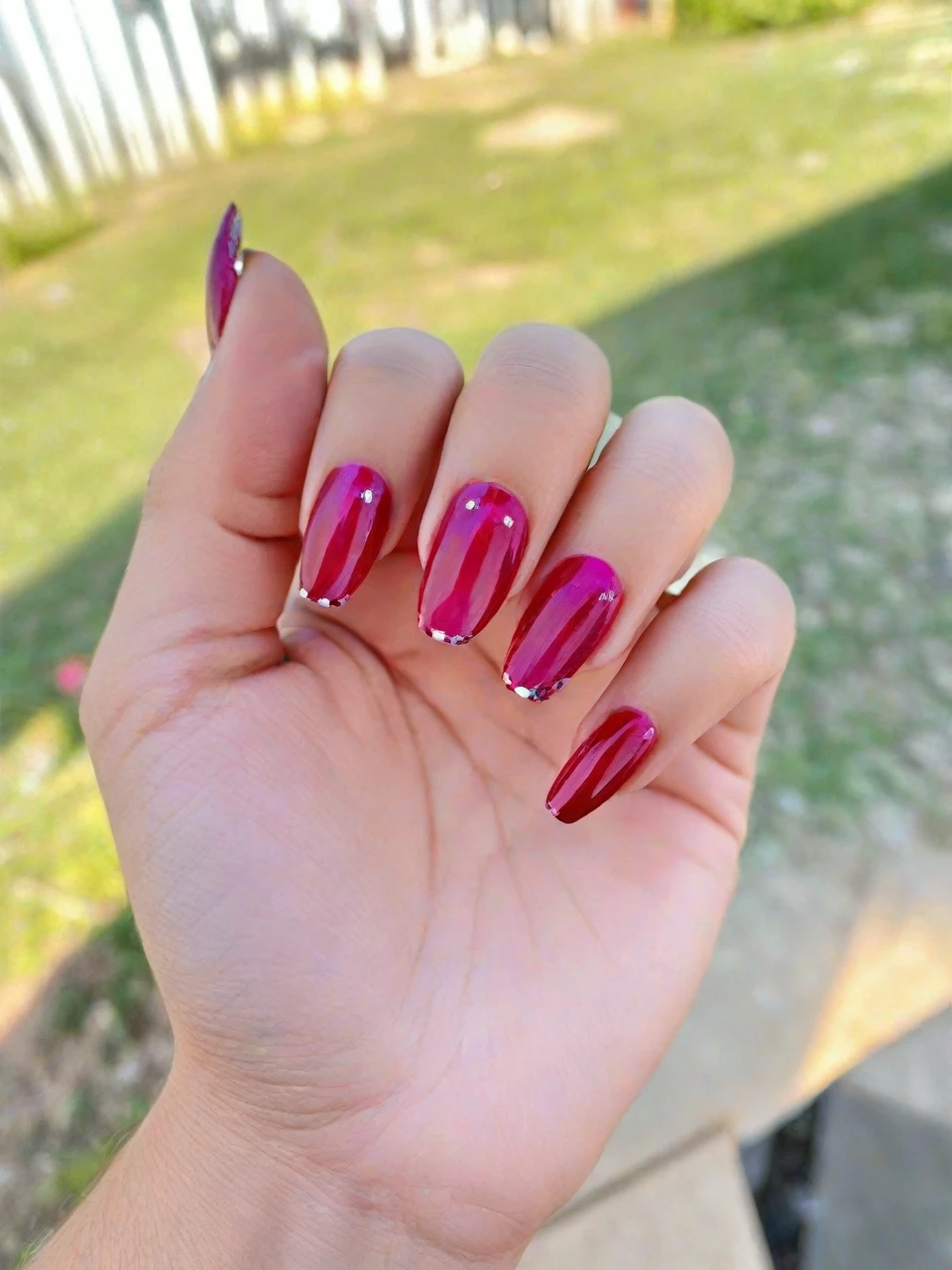 detailed painted nails, intricate nail art, floral nail designs, gem-encrusted nails, metallic nail polish, ombre nails, 3D nail art, holographic nails, glossy manicured nails, acrylic nails, (best quality,4k,8k,highres,masterpiece:1.2),ultra-detailed,(realistic,photorealistic,photo-realistic:1.37),macro photography, close-up, sharp focus, vibrant colors, natural lighting