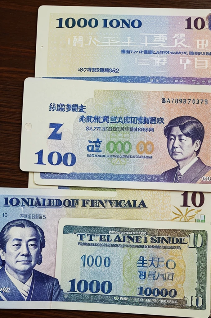 A Japanese online bank account that had 10 million dollars converted to yen, show just the account and information, no device's or anything else