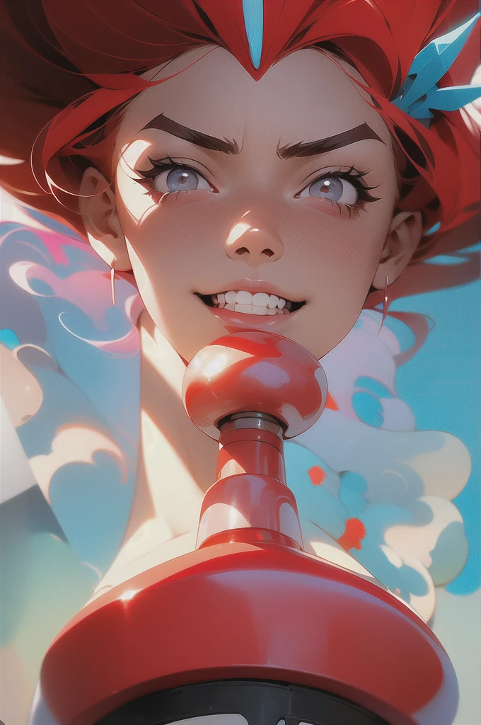 Generate zero two from Darling the franxx with big boobs